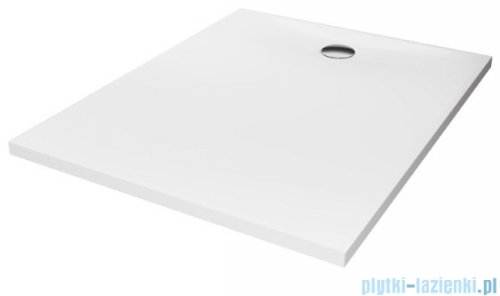 New Trendy Nex brodzik konglomeratowy prostokątny 100x90x3,5 cm biały B-0458