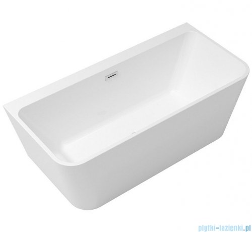 Besco Varya 170x80cm wanna wolnostojąca przyścienna + syfon klik-klak chrom #WAS-170-VR