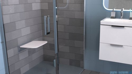 Excellent Seduro Premium siedzisko prysznicowe składane, wolnoopadające z powłoką antybakteryjną, biały DOEX.SP365.306.WH