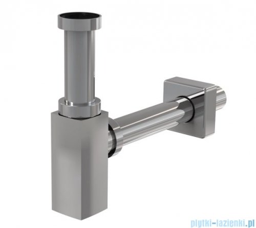Alcaplast półsyfon umywalkowy DN32 DESIGN metalowy, kwadratowy A401