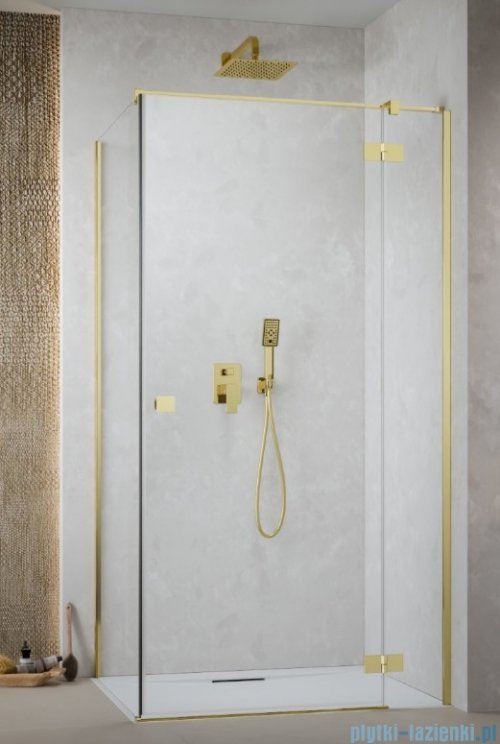 Radaway Essenza Kdj Gold kabina 110x80cm prawa szkło przejrzyste 1385041-09-01R/1384051-01-01