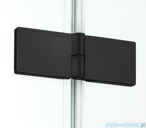 New Trendy New Renoma Black kabina prostokątna 100x80x195cm przejrzyste prawa D-0206A/D-0110B