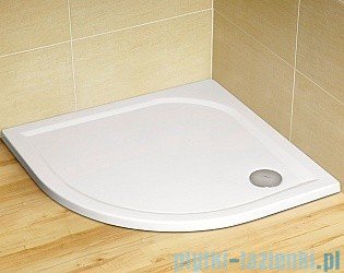 Radaway Torrenta PDJ kabina półokrągła 80x80 prawa szkło grafitowe + Brodzik Delos A + Syfon 31810-01-05N