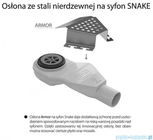 Wiper New Premium Black Glass Odpływ liniowy z kołnierzem 50 cm poler syfon snake 500.0383.01.050