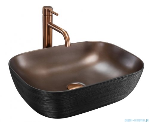 Rea Belinda Umywalka nablatowa COPPER BRUSH/Black REA-U6384