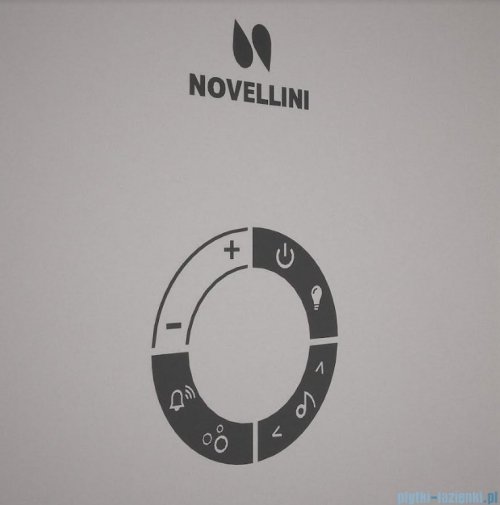 Novellini Skill 2A kabina z hydromasażem prawa jasno szara 100x80 SKIA100DM5-1AN1
