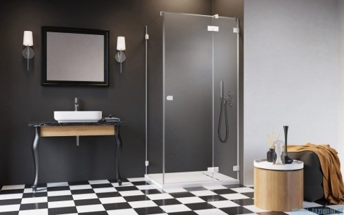 Radaway Essenza Pro White Kdj kabina 90x80cm prawa szkło przejrzyste 10097090-04-01R/10098080-01-01