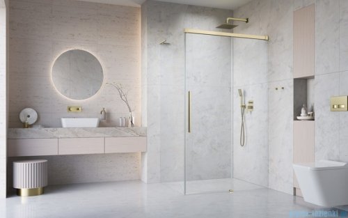 Radaway Idea 8 QL XL Kdj Brushed Gold kabina 110x80cm prawa szczotkowane złoto 10560567-99-01R/10570522-01-01/10580080-01-01L