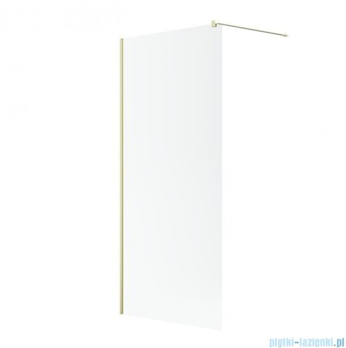 Radaway Modo New II Brushed Light Gold kabina Walk-in 65x200 szczotkowane jasne złoto szkło przejrzyste 389065-98-01