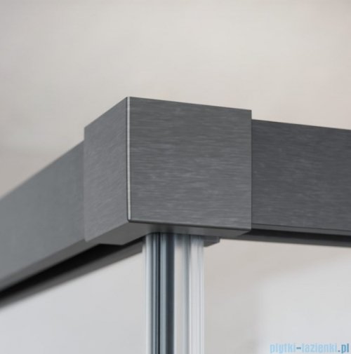 Radaway Idea DWJ Brushed GunMetal drzwi wnękowe 160cm lewe szczotkowany grafit 387020-92-01L