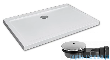 Radaway Fuenta New KDJ-B kabina prysznicowa 90x100 prawa przejrzyste + brodzik Doros D + syfon 
