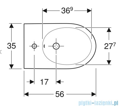 Geberit iCon bidet stojący biały mat 502.384.JT.1