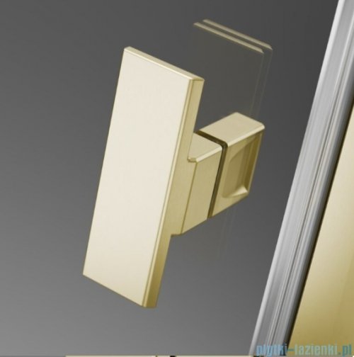 Radaway Nes KDD II Brushed Light Gold kabina walk-in 100cm lewa szczotkowane jasne złoto szkło przejrzyste 10031100-98-01L