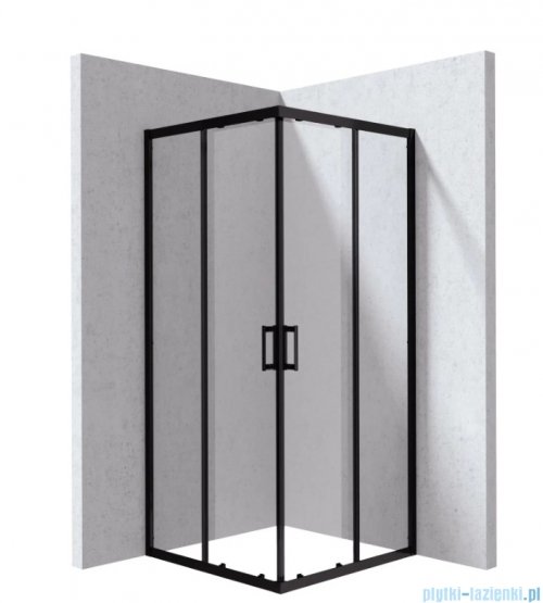 Deante Funkia Evo kabina prysznicowa kwadratowa 90x90cm Nero KYC_N099P