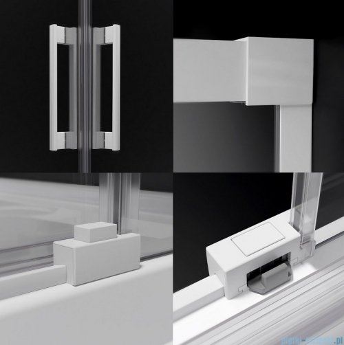 Radaway Idea White Dwj drzwi 150cm prawe szkło przejrzyste 387019-04-01R