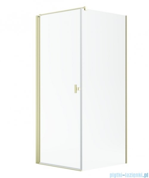 Radaway Nes 6 Kdj I Brushed Light Gold kabina 80x90cm lewa szczotkowane jasne złoto 10022080-98-01L/10039090-01-01