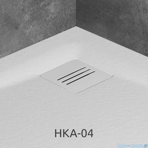 Radaway Kratka odpływowa do brodzika Kyntos biała HKA-04