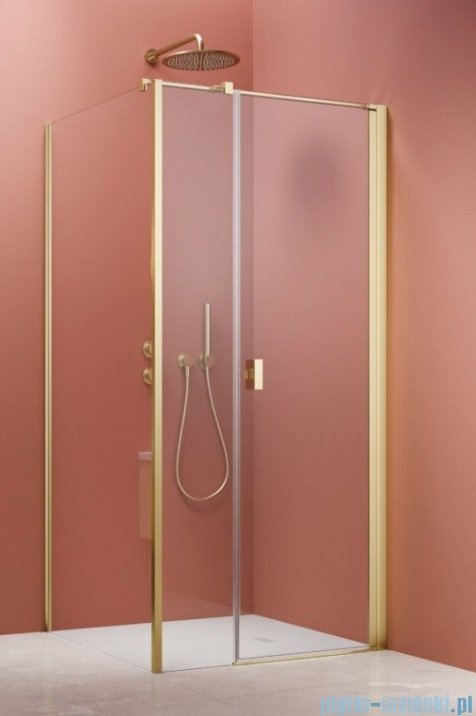 Radaway Nes 6 Kds I Brushed Light Gold kabina 120x90cm prawa szczotkowane jasne złoto 10023120-98-01R/10043090-98-01