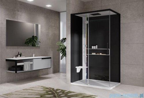 Novellini Glax 2 2.0 kabina masażowo-parowa 120x80 lewa biała G222P120ST5-1UH