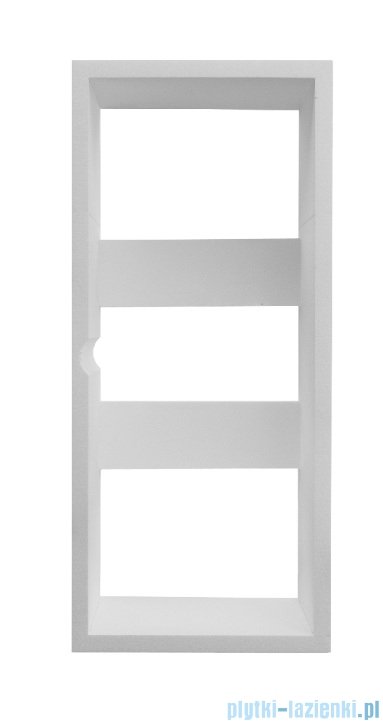 Schedpol Schedline Celicia Set wanna prostokątna z nośnikiem styropianowym biały mat 180x80cm 3WST.CS1P-18080/B/MG
