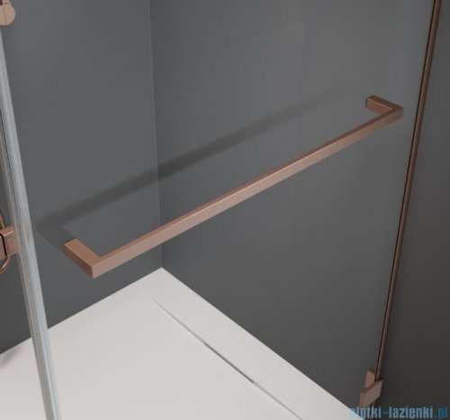 Radaway Nes Kdj B Brushed Copper kabina 100x100cm lewa szczotkowana miedź 10025100-93-01L/10039100-01-01