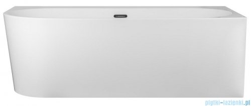 Corsan Intero wanna asymetryczna prawa z półką 160x74 cm biała + syfon E-240LP