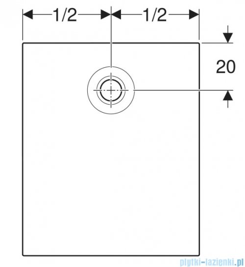 Geberit brodzik Nemea 140x90cm biały mat 550.598.00.1