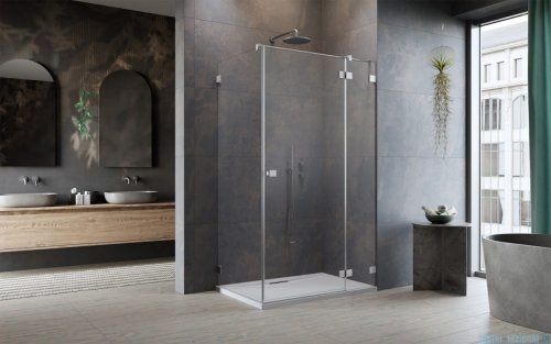 Radaway Essenza Pro Brushed Nickel Kdj kabina 120x75cm prawa szczotkowany nikiel 10097120-91-01R/10098075-01-01