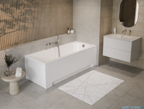 Besco Obudowa wanny prostokątnej UNI Ryfle White 180x80 cm  #OAP-180UNIR