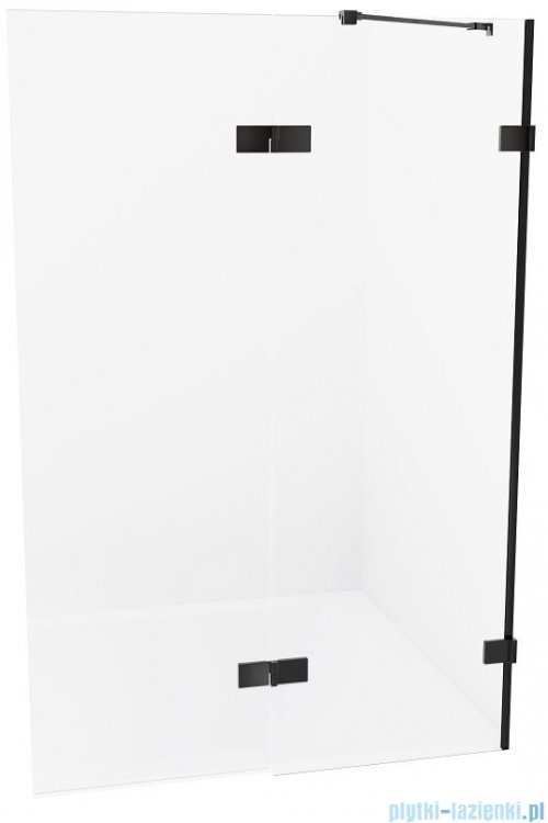New Trendy Avexa Black parawan nawannowy 2-częściowy 130x150 cm prawa przejrzyste EXK-1989