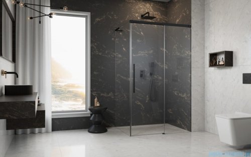 Radaway Idea 8 QL XL Black Kdj kabina 100x70cm prawa czarny mat/szkło przejrzyste 10560517-54-01R/10570472-01-01/10580070-01-01L