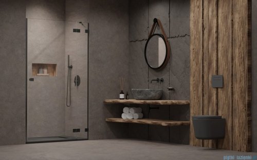 Radaway Essenza Pro Brushed GunMetal Dwj drzwi wnękowe 110cm prawe szczotkowany grafit 10099110-92-01R