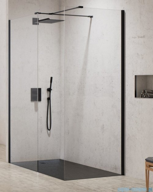 New Trendy New Modus Black kabina Walk-In 140x90x200 cm przejrzyste