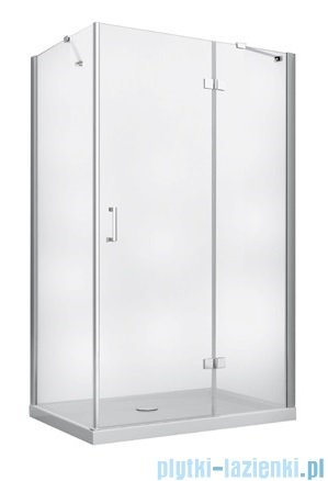 Besco Viva kabina prostokątna prawa 120x80x195cm przejrzyste VPP-128-195C