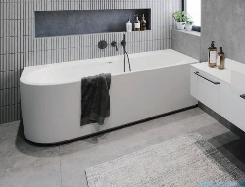 Riho Desire Corner wanna narożna z hydromasażem Sparkle Mood lewa 180x84cm B088003005