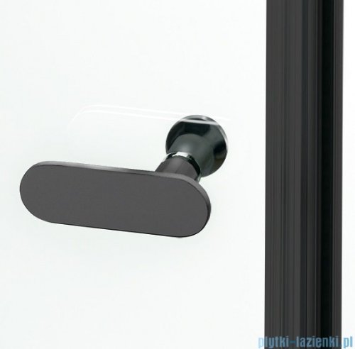 New Trendy New Soleo Black kabina 90x120x195 cm wspornik prosty szkło przejrzyste D-0231A/D-0149B-WP