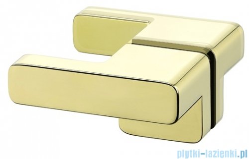 New Trendy Eventa Gold Shine kabina prysznicowa prostokątna 80x90x200 cm przejrzyste Złoty połysk EXK-4750