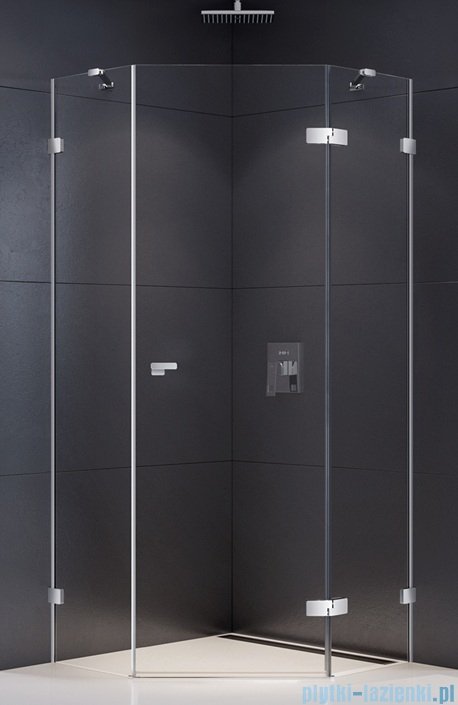 New Trendy Eventa kabina prysznicowa pięciokątna 90x90x200 cm przejrzyste prawa EXK-4614