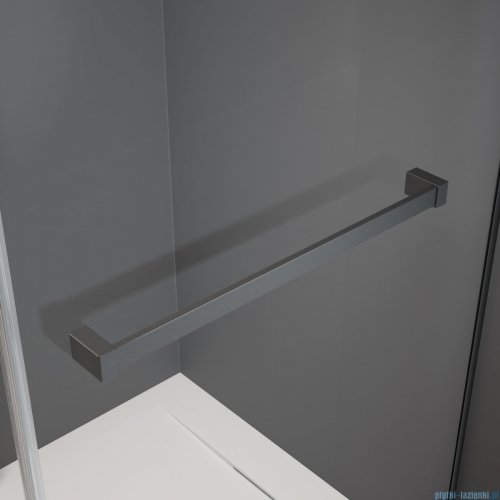 Radaway Essenza Pro Brushed GunMetal Kdj kabina 80x110cm lewa szczotkowany grafit 10097080-92-01L/10098110-01-01
