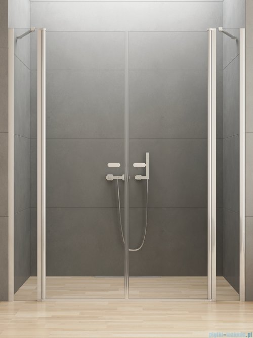 New Trendy New Soleo 120x195 cm drzwi wnękowe wahadłowe podwójne szkło przejrzyste D-0256A