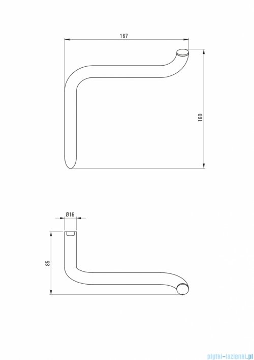  Deante SILIA Uchwyt na papier toaletowy ścienny titanium ADI_D211