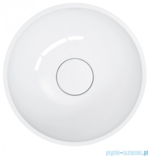 Omnires Shell M+ umywalka nablatowa Ø35 cm biały połysk SHELL350UNBP