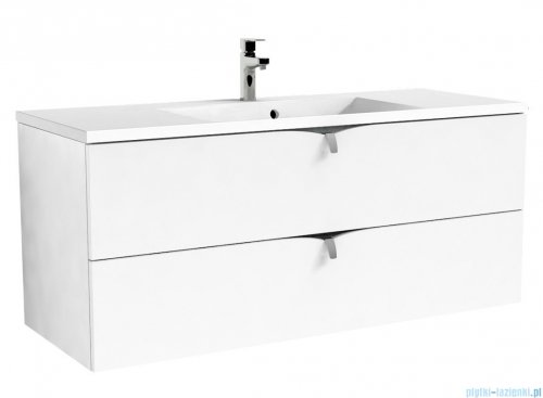 Oristo Siena szafka z umywalką Amelia 120x50x45 biały połysk OR45-SD2S-120-1/UME-AM-120-92-C