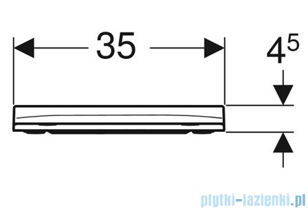 Geberit Selnova Smyle Square Slim Deska sedesowa wolnoopadająca 500688011