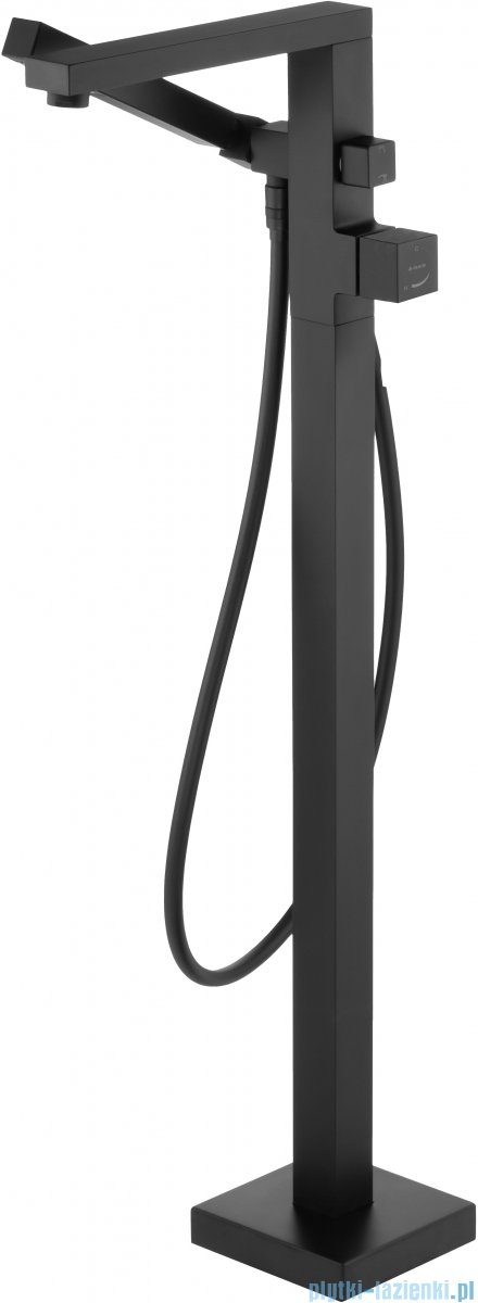 Deante BLUR Bateria wannowa wolnostojąca z zestawem prysznicowym nero BQL_N17M