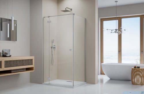 Radaway Essenza 8 Brushed Nickel Kdj kabina 100x110cm lewa szczotkowany nikiel 10480612-01-01L/10470337-91-01L/10113110-01-01