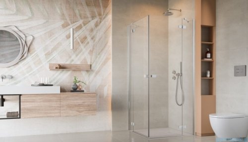 Radaway Fuenta Kdd kabina 100x100cm chrom połysk szkło przejrzyste 1384062-01-01L/1384062-01-01R