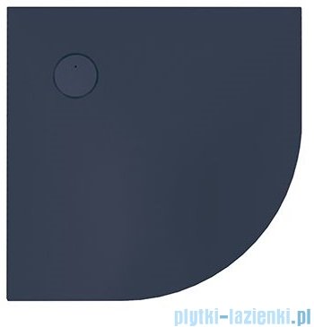 Sanplast Structure Mineral BP-M/STRUCTURE brodzik półokrągły 90x90x1,5 cm szary łupek 645-360-0430-51-010