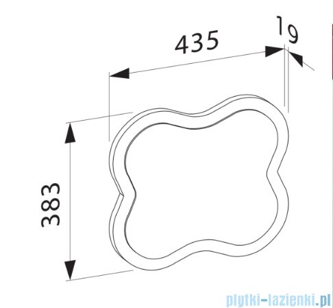 Luafen FLORAKIDS lustro 43x38 cm  H4616010034691