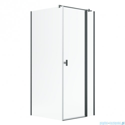 Radaway Nes Kdj II Brushed GunMetal kabina 90x75cm prawa szczotkowany grafit 10032090-92-01R/10039070-01-01